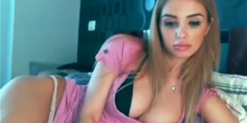 Stunning Blonde Webcam Teen Masturbating