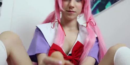 Hot Cosplay Teen Sucking A Dildo On Cam