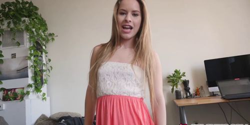 Step bro fucks Lilly Fords pussy doggystyle