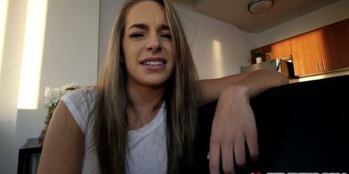 Flirty Kimmy Granger suck her step bros big cock