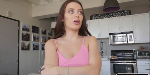 Hot ass stepsis Lana Rhoades gets banged by fat hard di