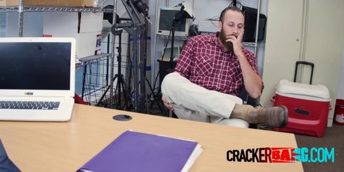 Guy with tattoos riding long dong