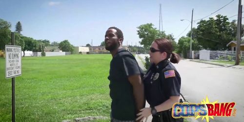 Pale booty cops please a black love snake