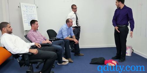 Hungry dude wants semen to shoot him from all angles