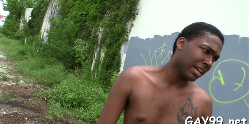 Muscle black gay fucked