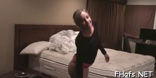 Enchanting  blonde diva gets nailed so well (Hot Girl)