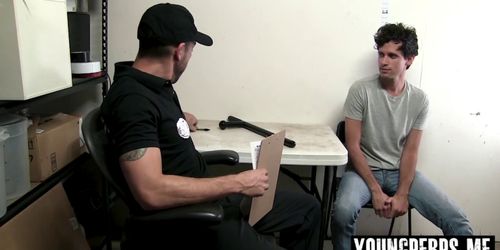 Young twink gets to feel how anal sex works in prison