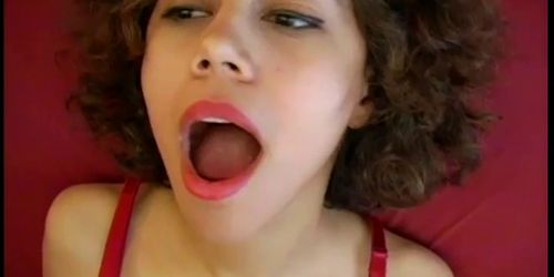 Beautiful Latina gets her pretty face fucked