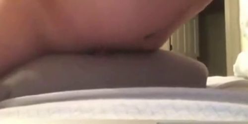 Pillow humping cum in bed