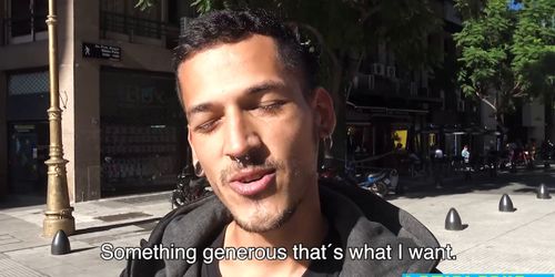 Cute latino gets bareback fucked by twink raw for cash