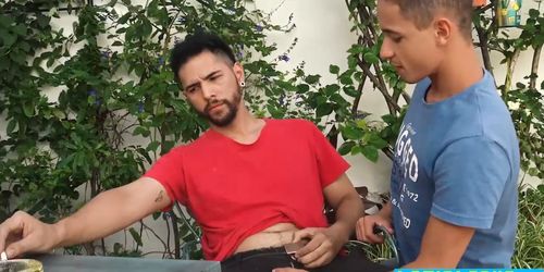 Cute latino anal fucked on arrival day in a new city