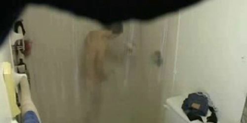 My sister masturbating and cumming in shower