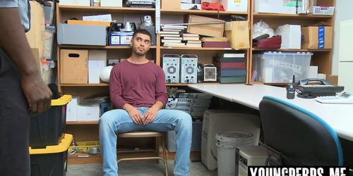 Straight latino detained and anal fucked by LP Officer