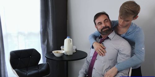 Sweet teen massages stepdaddy and fucked anal hardcore