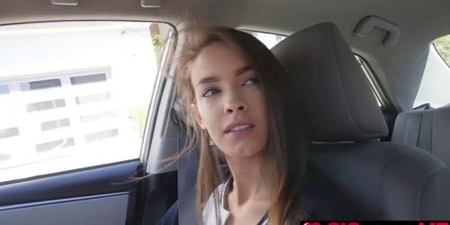 Charity Crawford gives stepbro a head in the car