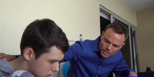 Sweet teen fucks teddys hole and anal fucked by stepdad