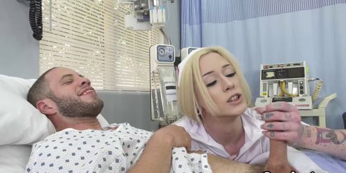 WOW TS nurse Jenna Gargles fucking her patient is HOT