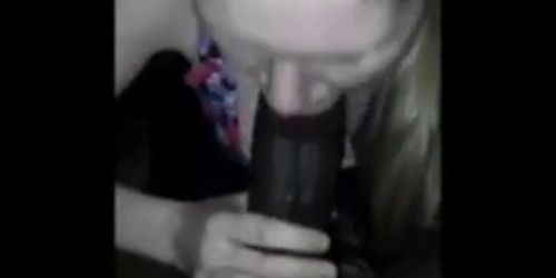 She Sucks His BBC Until He Cums In her Mouth