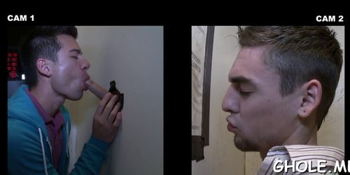 Sucking cock of a hot twink