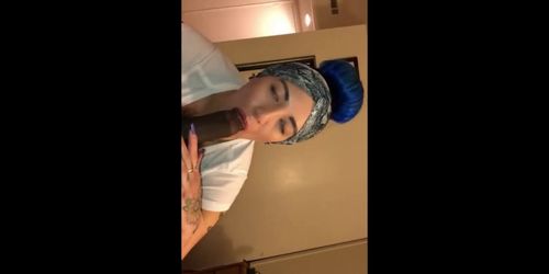 Mixed girl BBC Blowjob POV