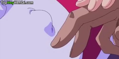 Hentai busty teen gets banged and creamed