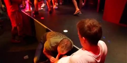 Wild studs partying like crazy