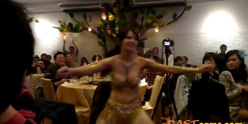 sexy asian Belly Dancer shake her slut boobs