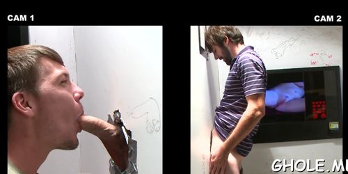 Wild gloryhole gay sex