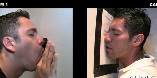 Teasing cock of a random gay