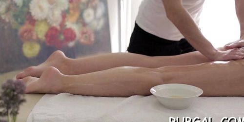 Hot sex and massage get mixed