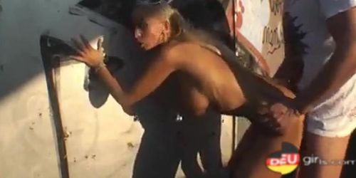 fucking hot blonde Outdoor-Sex