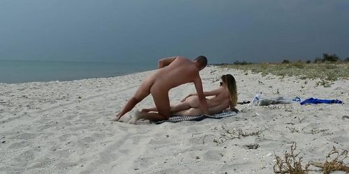 Real public beach fun