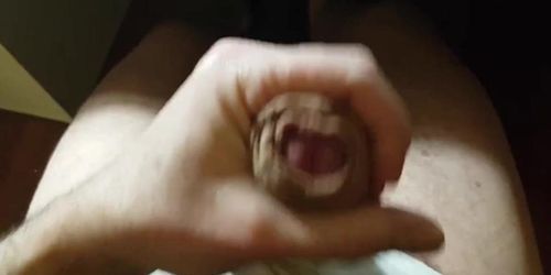 Uncut Cumshot Foreskin Play Orgasm watching Porn