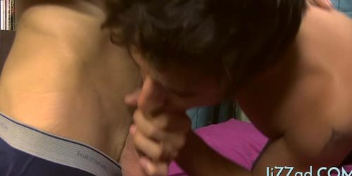 Gay twink blowjob sensation