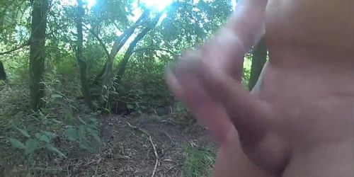 wanking in the cornfield and cumming in the woods