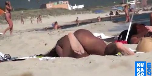 Nude Beach - Hard Nipple Mature