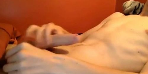 Young boy cum show on webcam