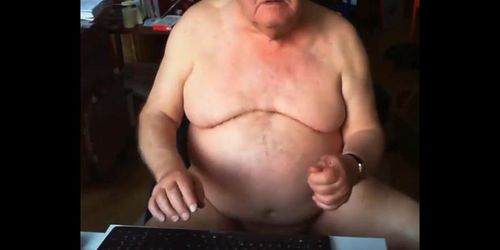 grandpa stroke on webcam