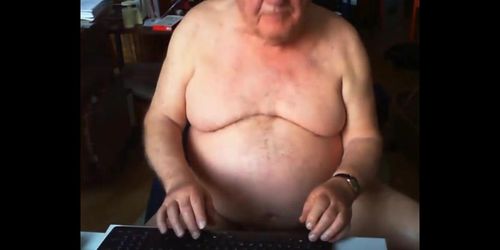 grandpa stroke on webcam