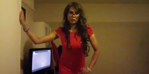 KaylaGirl80 - Crossdresser in Red Dress