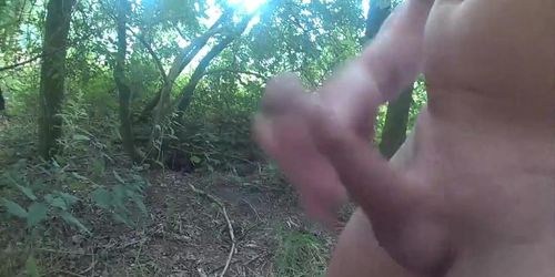 wanking in the cornfield and cumming in the woods