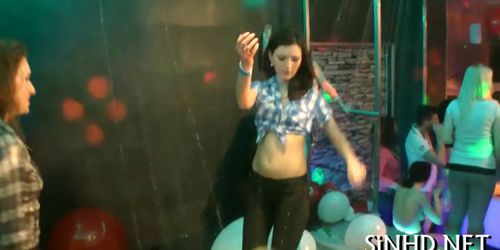 Seductive and wet partying