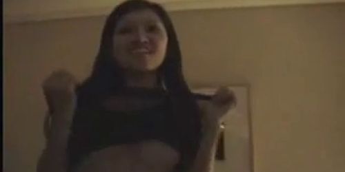 Sexy Asian Cam Girl Does A Striptease