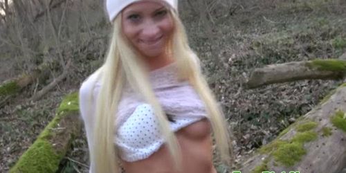 Amateur picked up blonde slut fucked