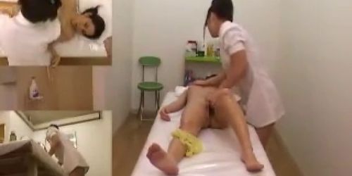 Asian Girl Fingered During A Massage