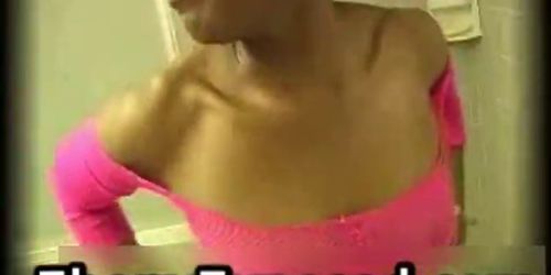 Pretty ebony in pink shaking perfect part3