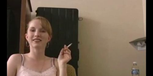 RED HEAD SMOKING BLOWJOB