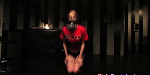 Bdsm slave gagged and humiliated