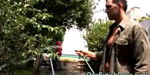 Horny Pool Guy Fucks MILF rough