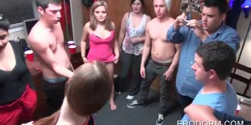 College students fuck and play sex games in dorm room o